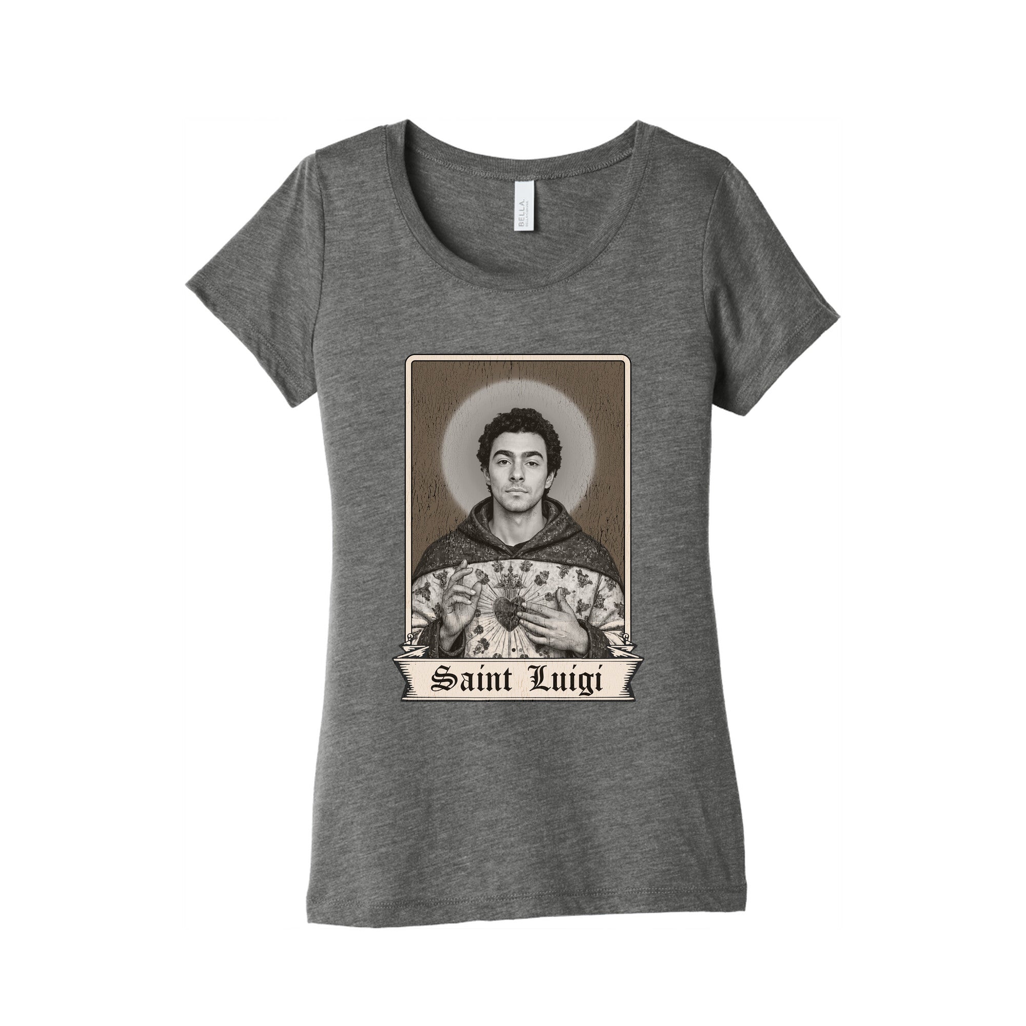 St Luigi Mangione Womens Triblend Tee